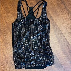 Sequin tank top